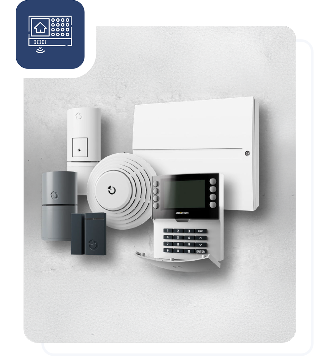 Kit alarme intrusion : centrale, clavier et détecteurs d’ouverture